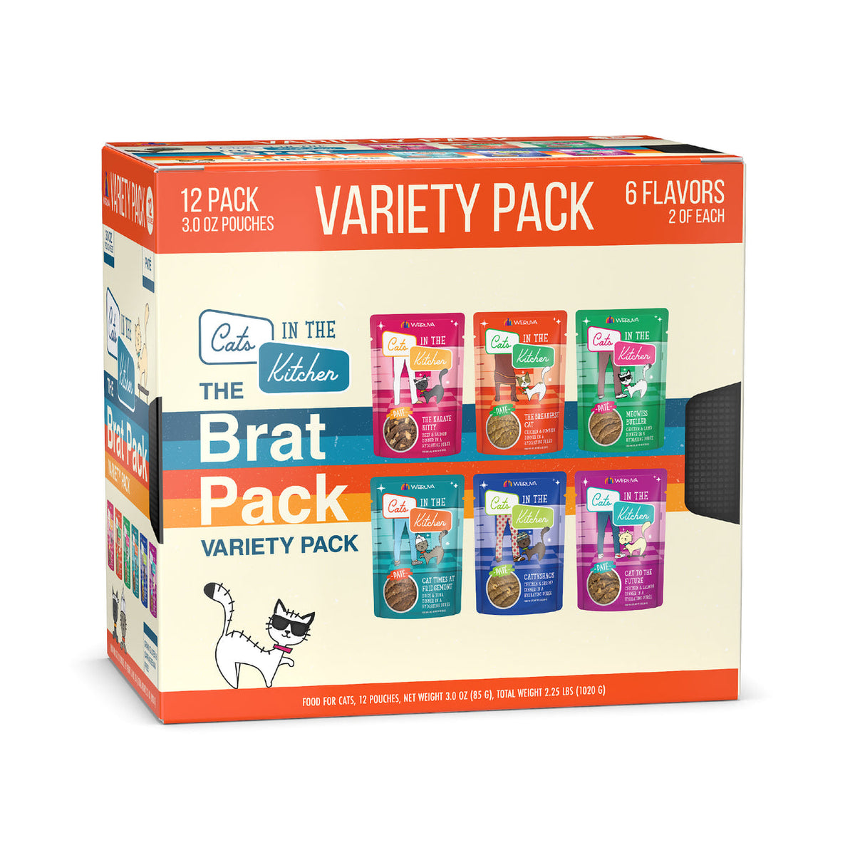 Cats In the Kitchen The Brat Paté Variety Pack Pouch