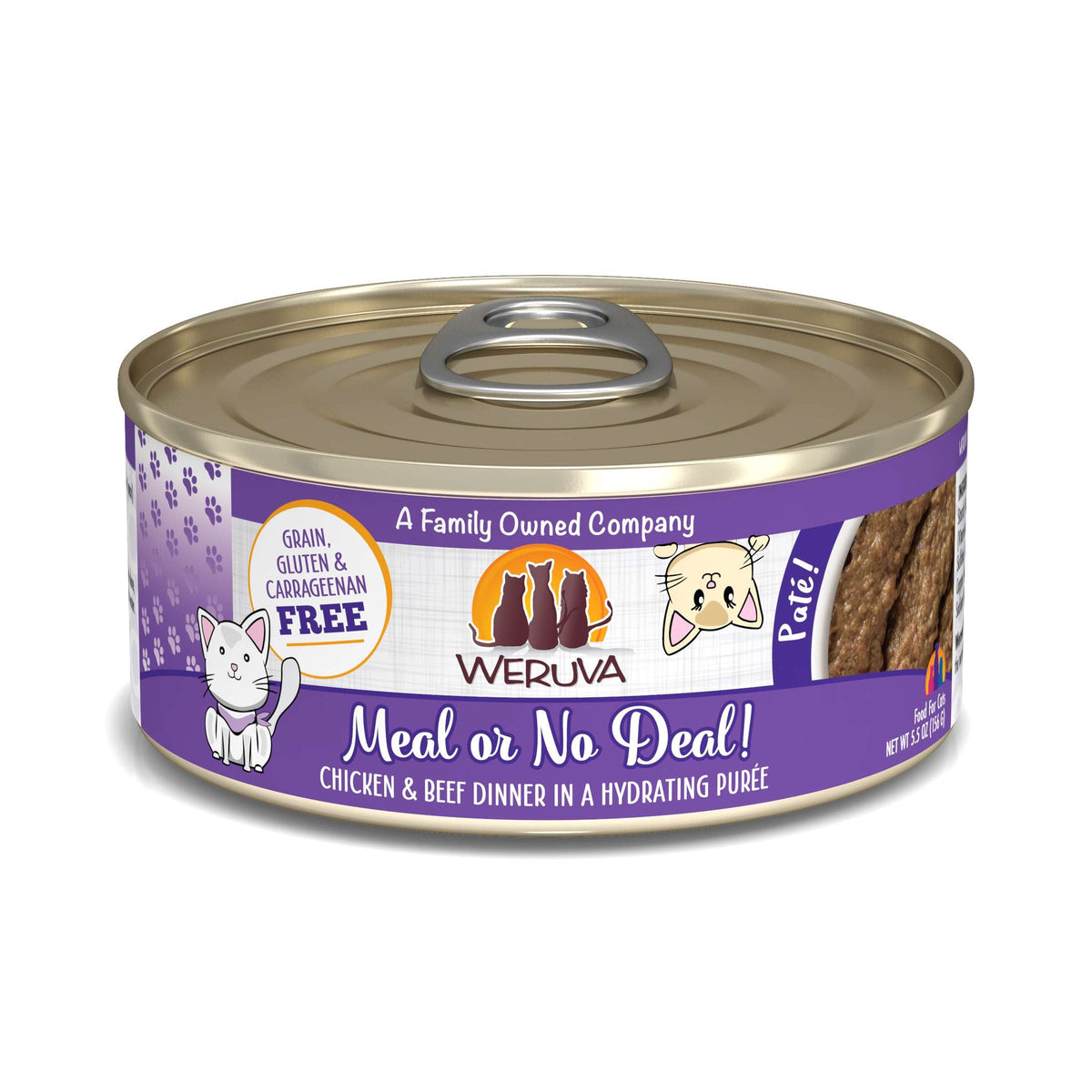 Weruva Paté Meal Or No Deal! Chicken &amp; Beef Canned Cat Food