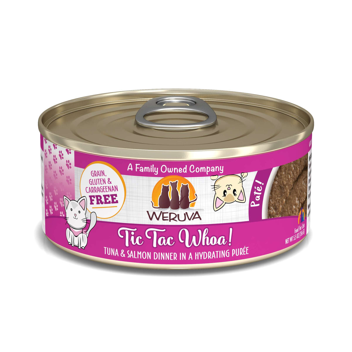 Weruva Paté! Tic Tac Whoa! Tuna &amp; Salmon Canned Cat Food