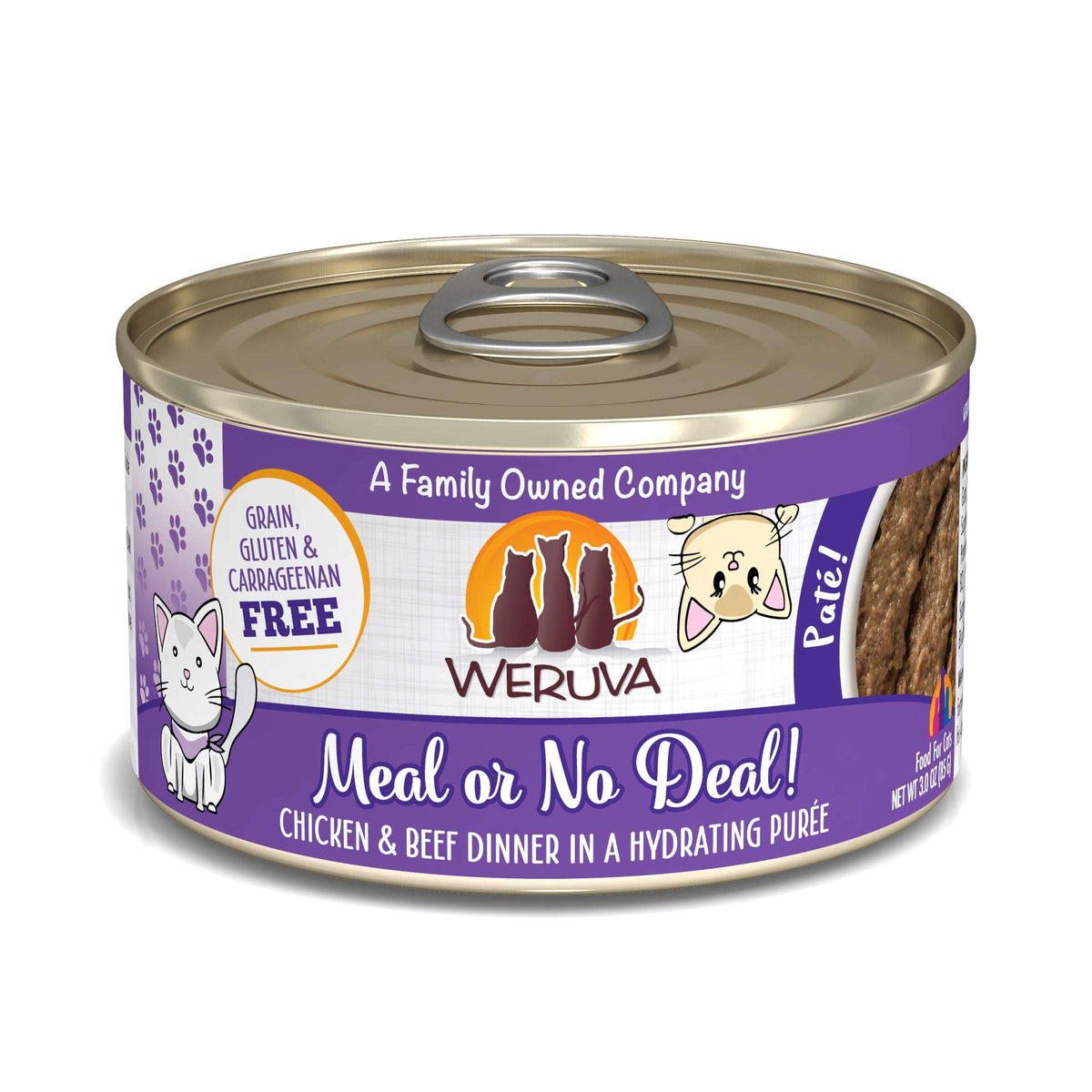 Weruva Paté Meal Or No Deal! Chicken &amp; Beef Canned Cat Food