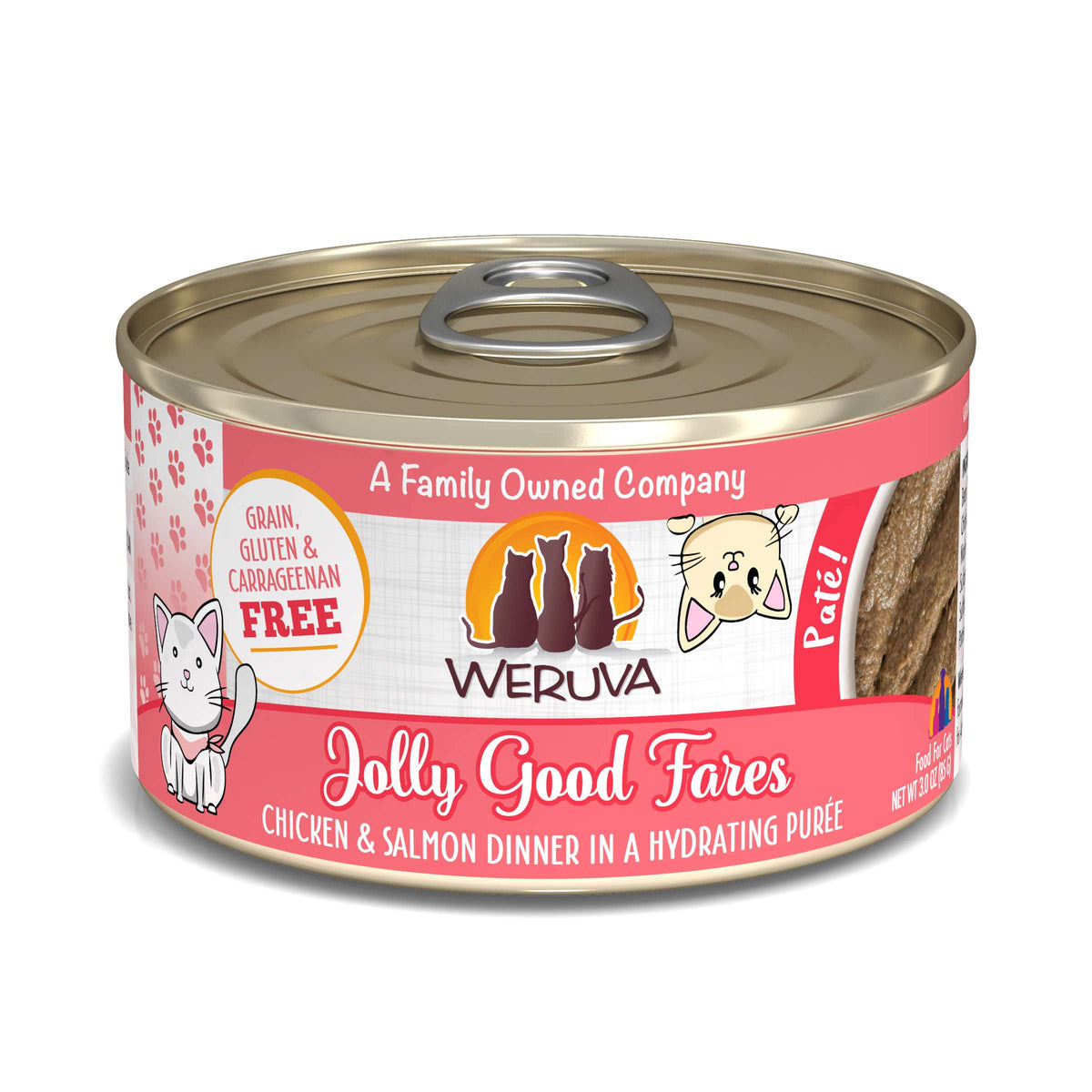 Weruva Paté! Jolly Good Fares Chicken &amp; Salmon Canned Cat Food