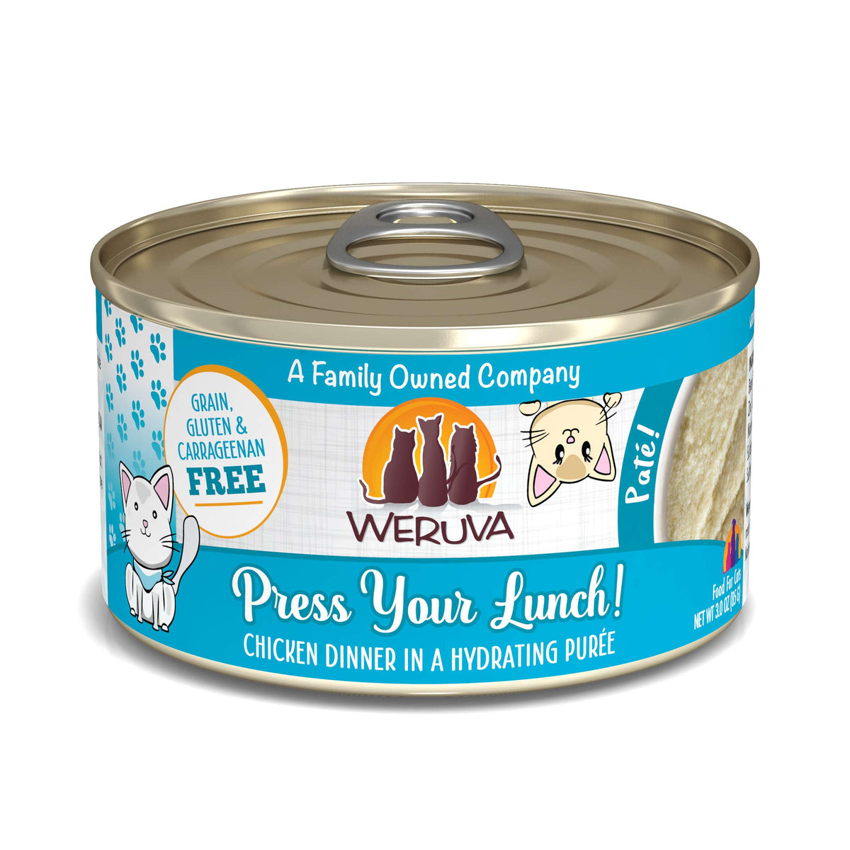 Weruva Paté! Press Your Lunch! Chicken in Purée Canned Cat Food