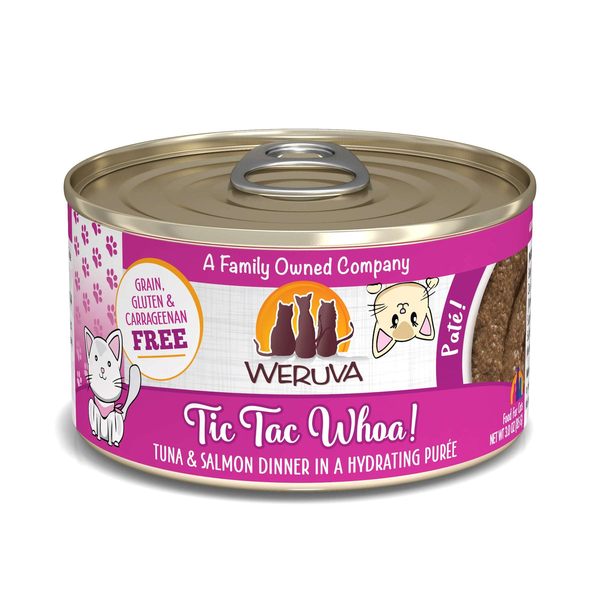 Weruva Paté! Tic Tac Whoa! Tuna &amp; Salmon Canned Cat Food