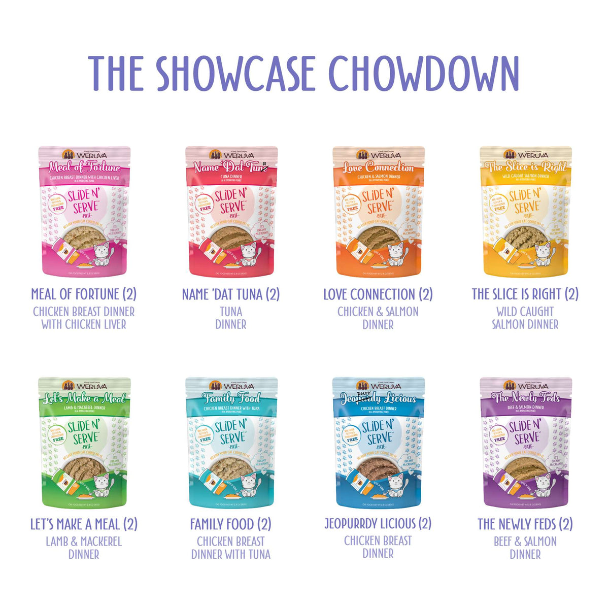 Weruva The Showcase Chowdown Variety Pack Cat Food Pouches
