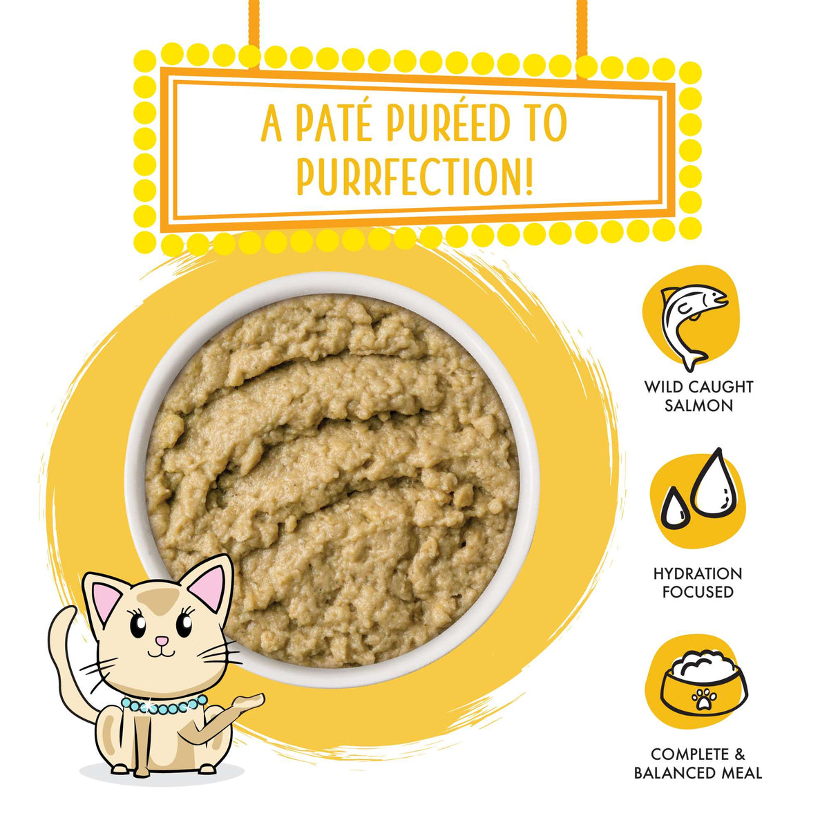 Weruva Slide N&#39; Serve Paté The Slice is Right Wild Caught Salmon Cat Food Pouch