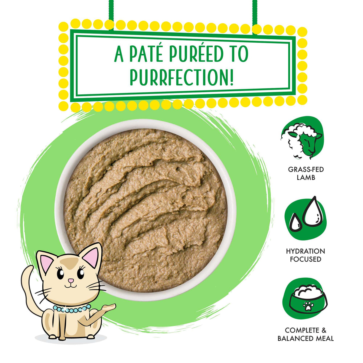 Weruva Slide N&#39; Serve Paté Let&#39;s Make a Meal Lamb &amp; Mackerel Cat Food Pouch