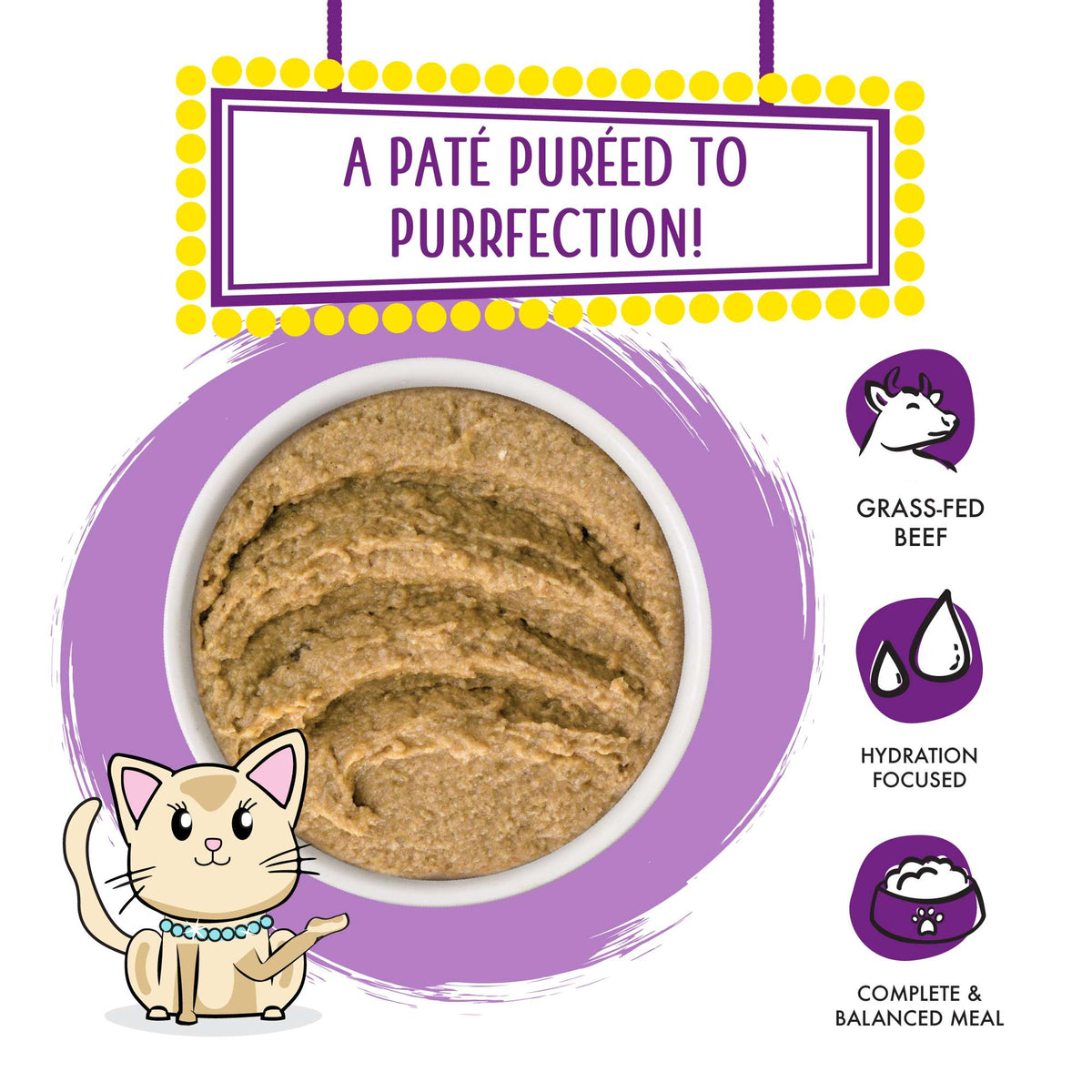 Weruva Slide N&#39; Serve Paté The Newly Feds Beef &amp; Salmon Cat Food Pouch