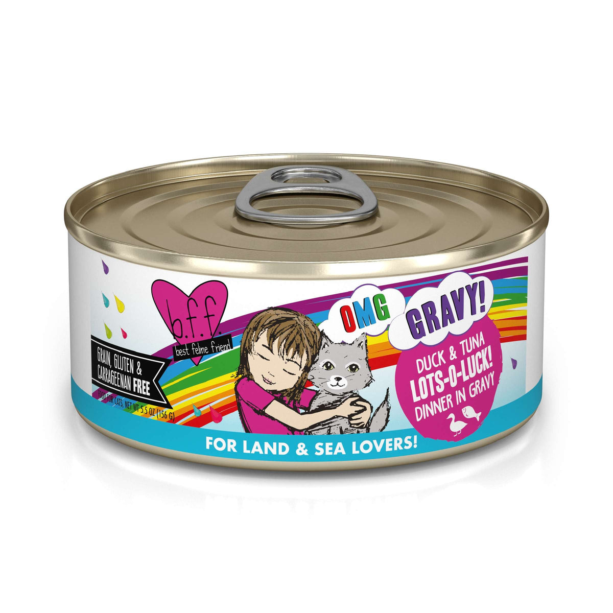 BFF OMG Gravy! Lots-O-Luck! Duck &amp; Tuna Canned Cat Food