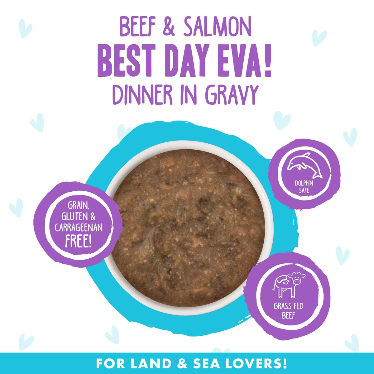 BFF OMG Gravy! Best Day Eva! Beef &amp; Salmon Canned Cat Food