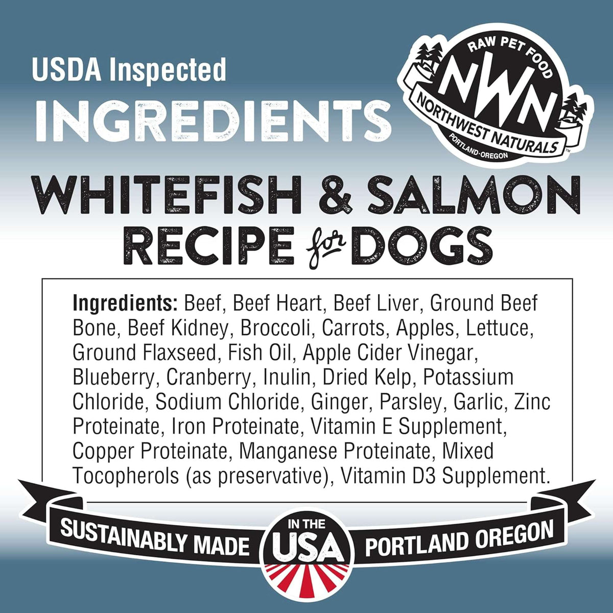 Northwest Naturals Freeze-Dried Raw Whitefish &amp; Salmon Dog Food