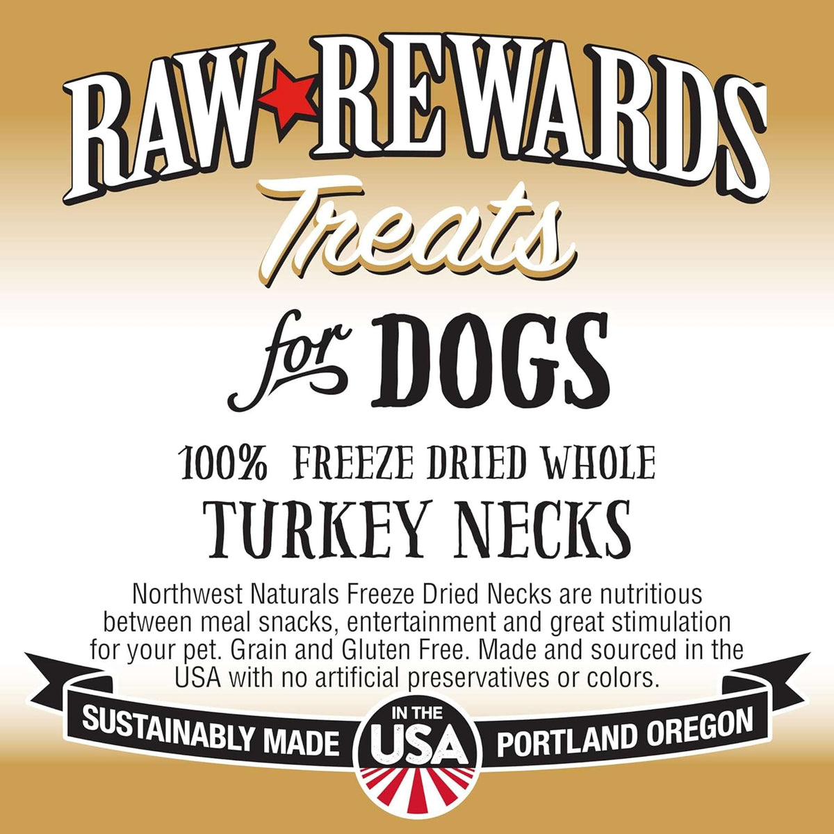 Northwest Naturals Raw Rewards Freeze-Dried Turkey Necks Dog &amp; Cat Treats