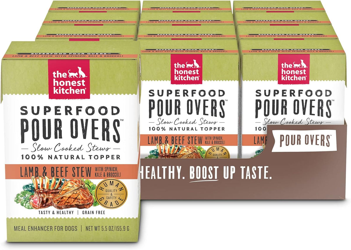 The Honest Kitchen Superfood Pour Overs Lamb &amp; Beef Stew Dog Meal Topper
