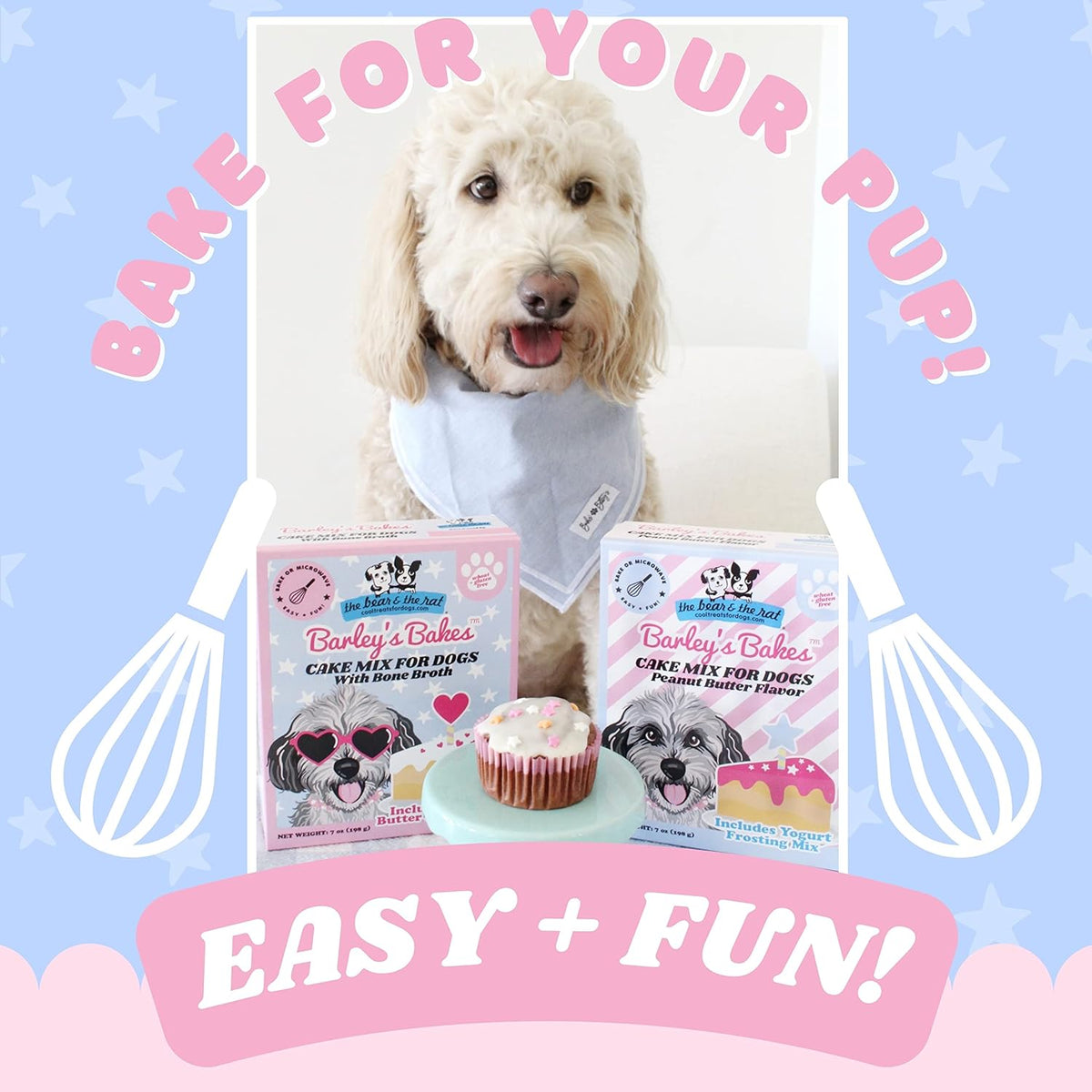 The Bear and The Rat Bone Broth Cupcake Mix