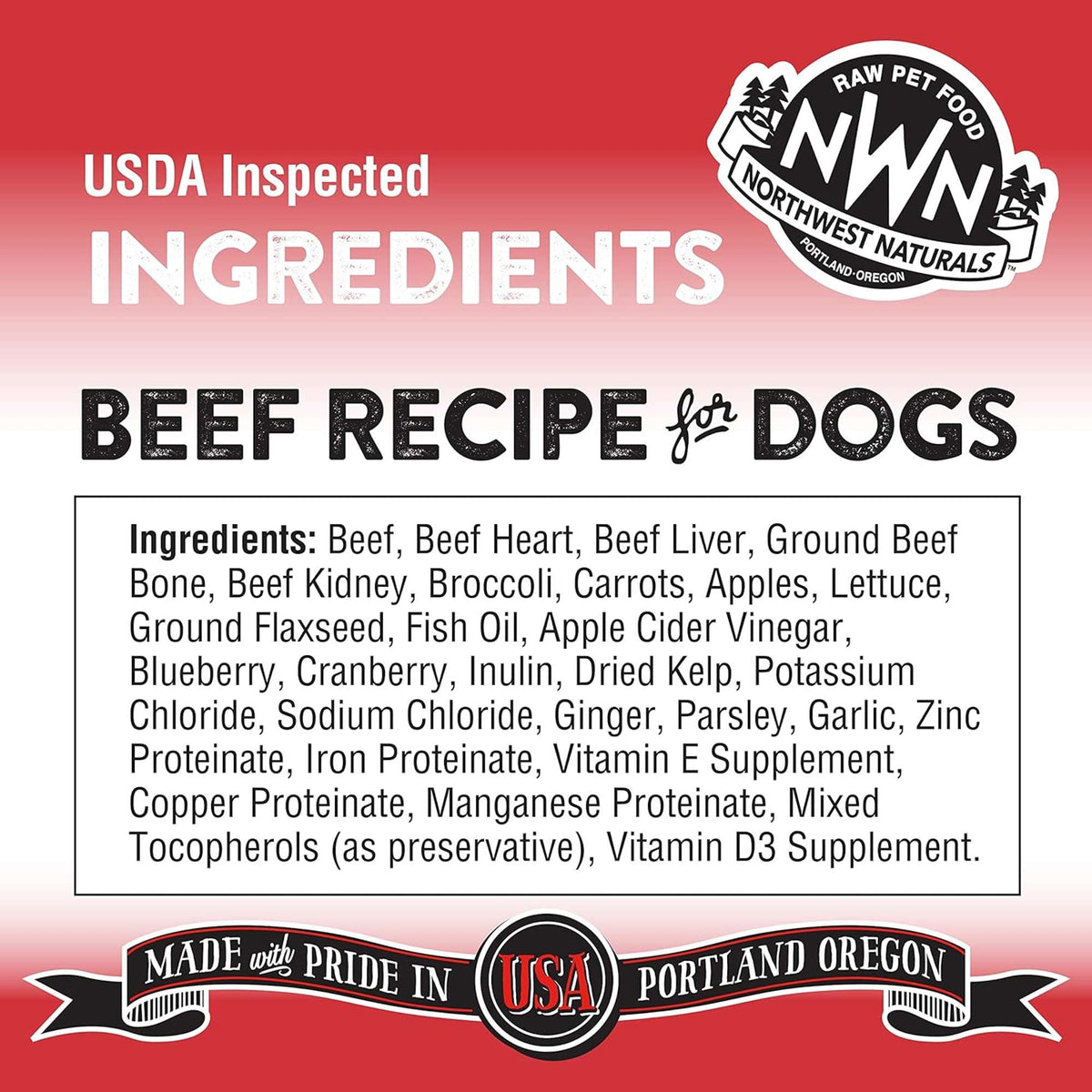 Northwest Naturals Freeze-Dried Raw Beef Dog Food