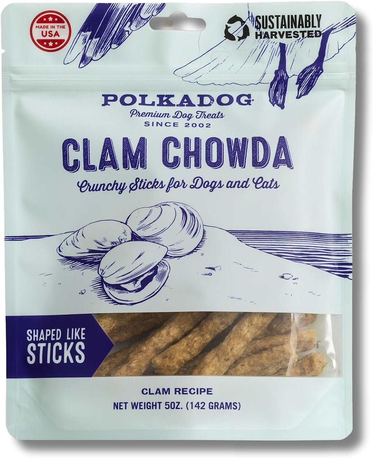 Polkadog Bakery Clam Chowda Crunchy Dog Treats