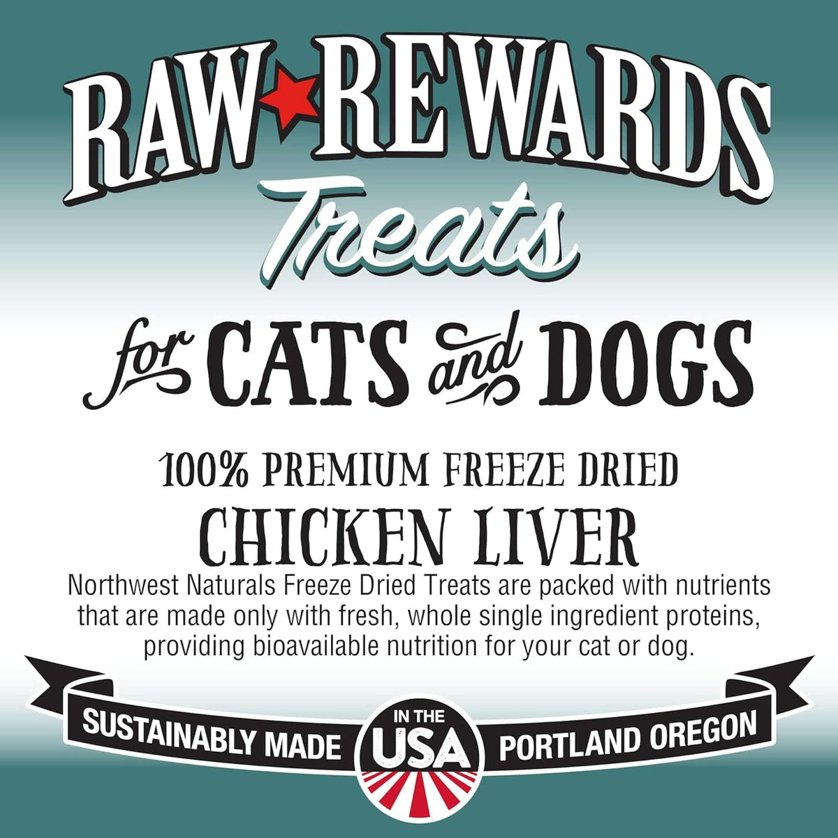 Northwest Naturals Raw Rewards Freeze-Dried Chicken Liver Dog &amp; Cat Treats