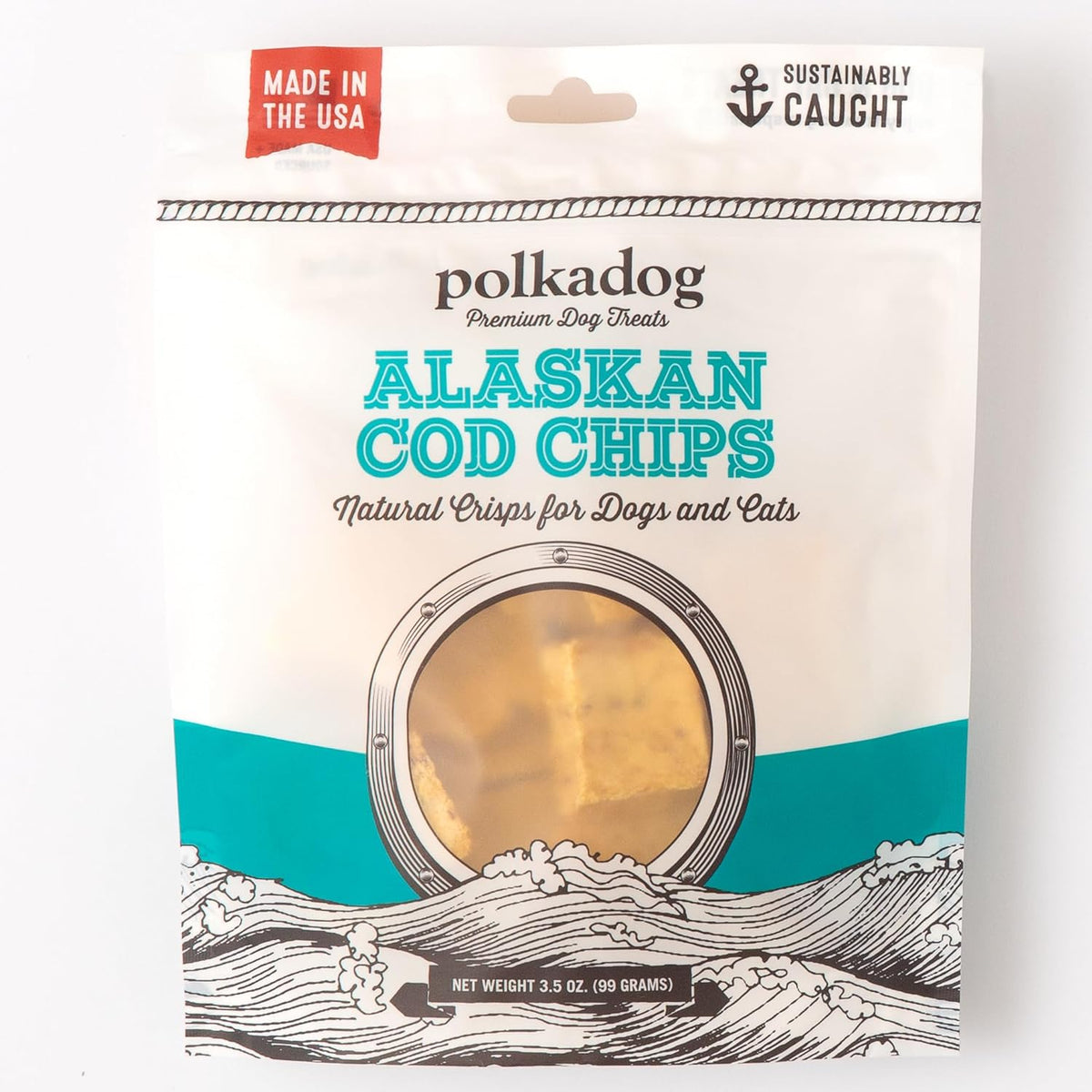 Polkadog Bakery Alaskan Cod Chips Dog &amp; Cat Treats