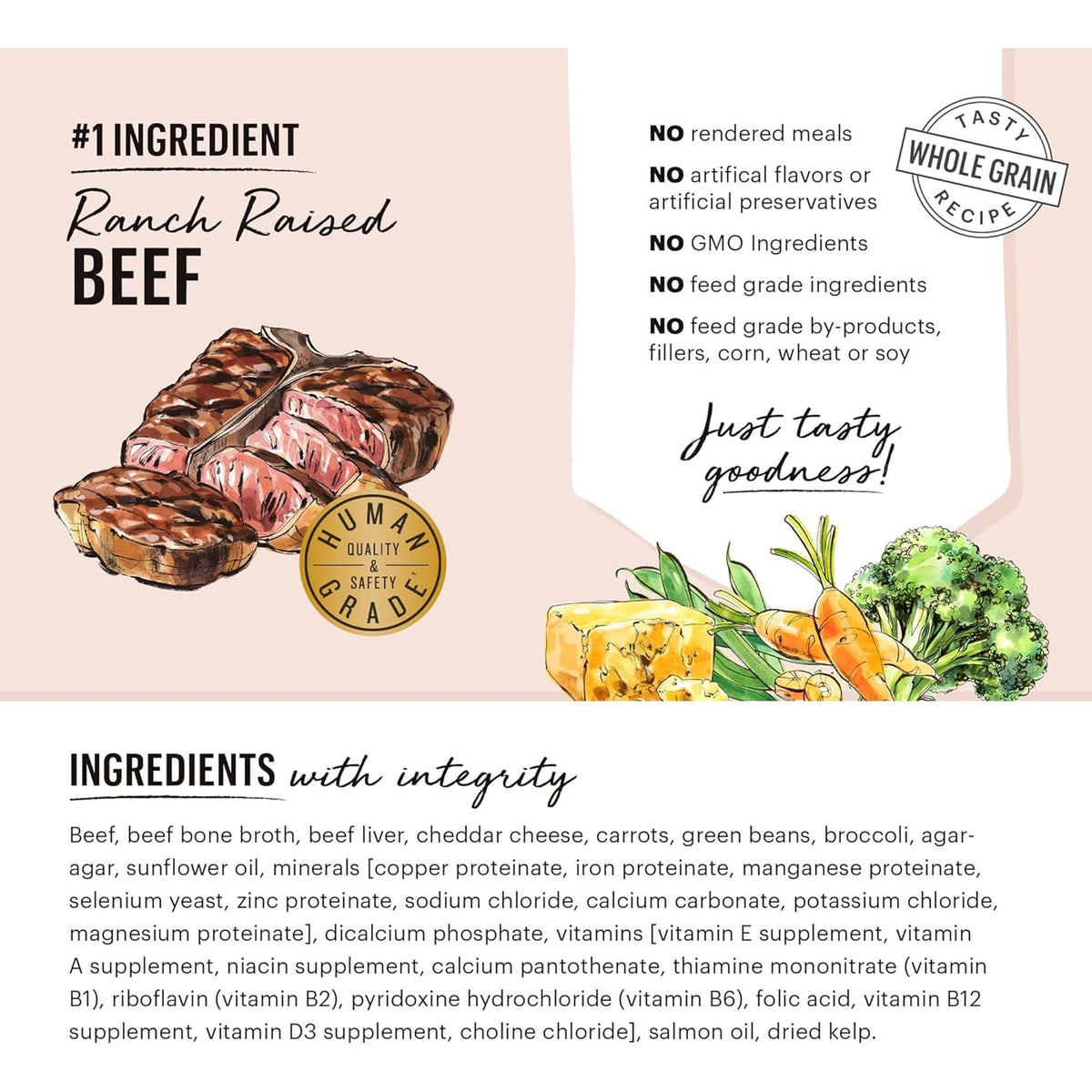The Honest Kitchen Butcher Block Pâté Beef, Cheddar &amp; Veggies Dog Food