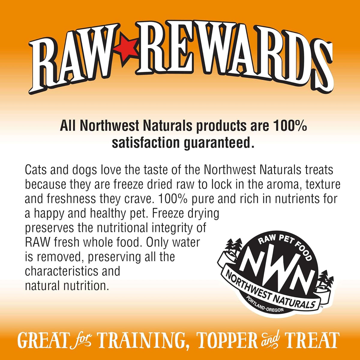Northwest Naturals Raw Rewards Freeze-Dried Cheddar Cheese Dog Treats