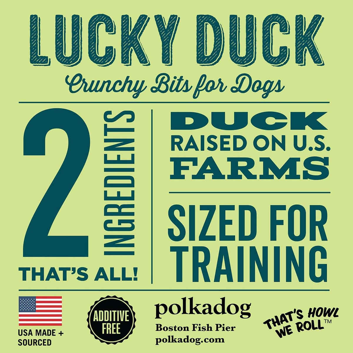 Polkadog Bakery Lucky Duck Crunchy Dog Treats
