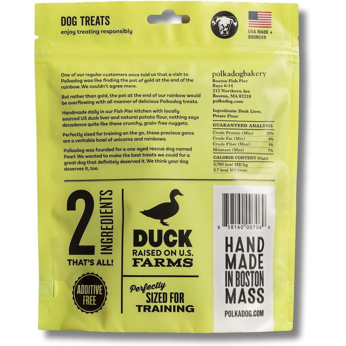 Polkadog Bakery Lucky Duck Crunchy Dog Treats
