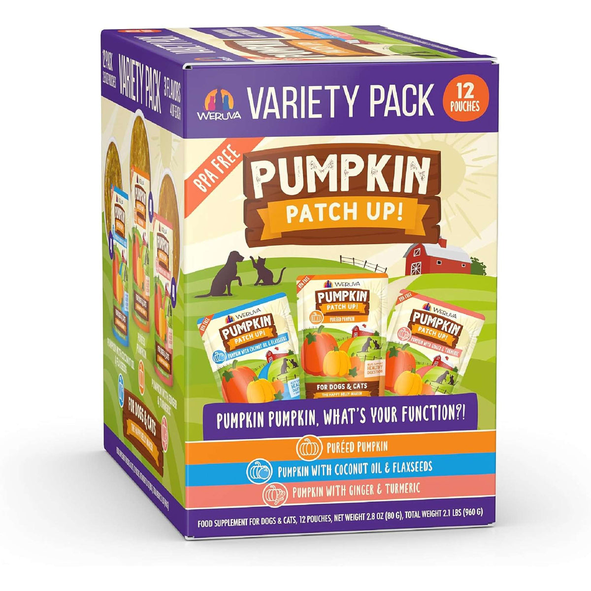 Weruva Pumpkin Patch Up! Variety Pack Dog &amp; Cat Food Supplement