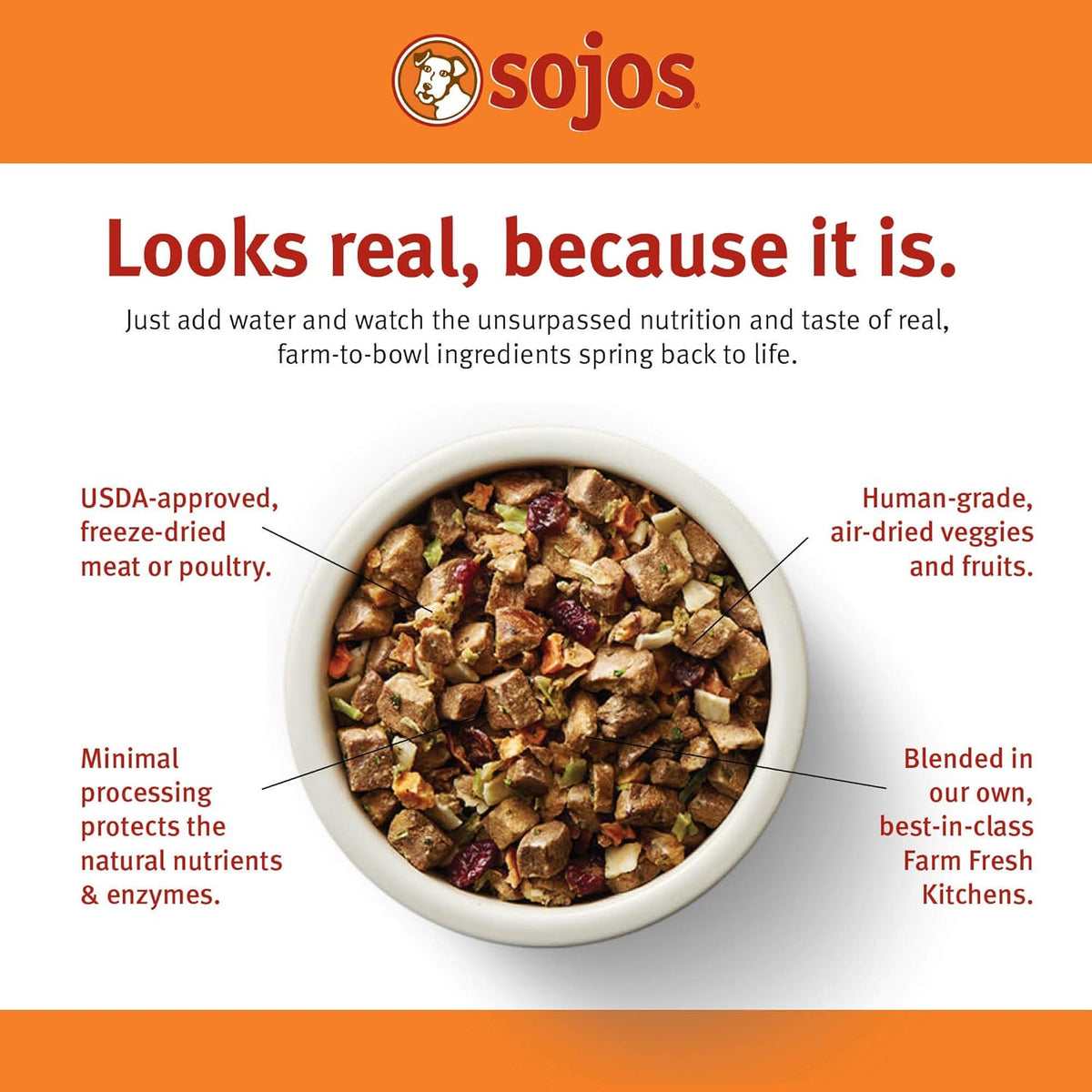 Sojos Freeze-Dried Raw Complete Turkey Senior Dog Food