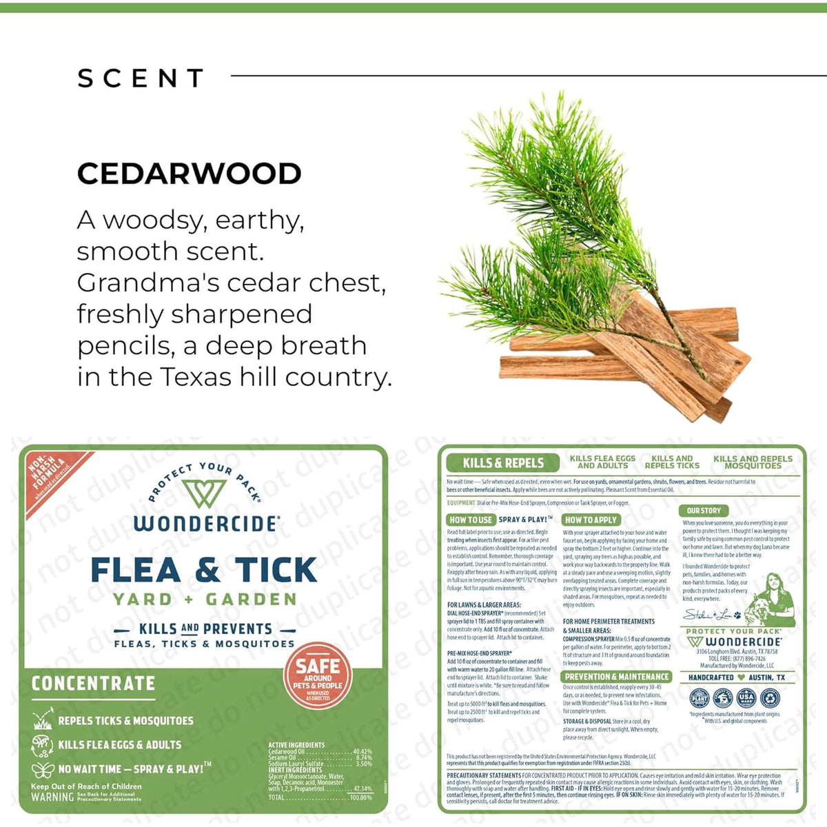 Wondercide Flea & Tick Yard + Garden Ready to Use Spray