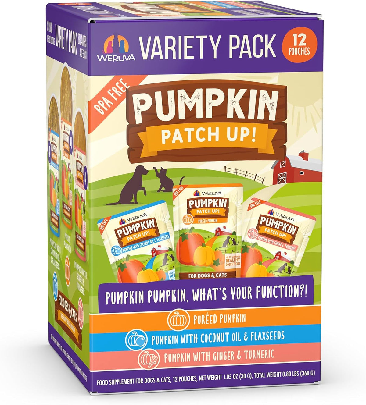 Weruva Pumpkin Patch Up! Variety Pack Dog &amp; Cat Food Supplement