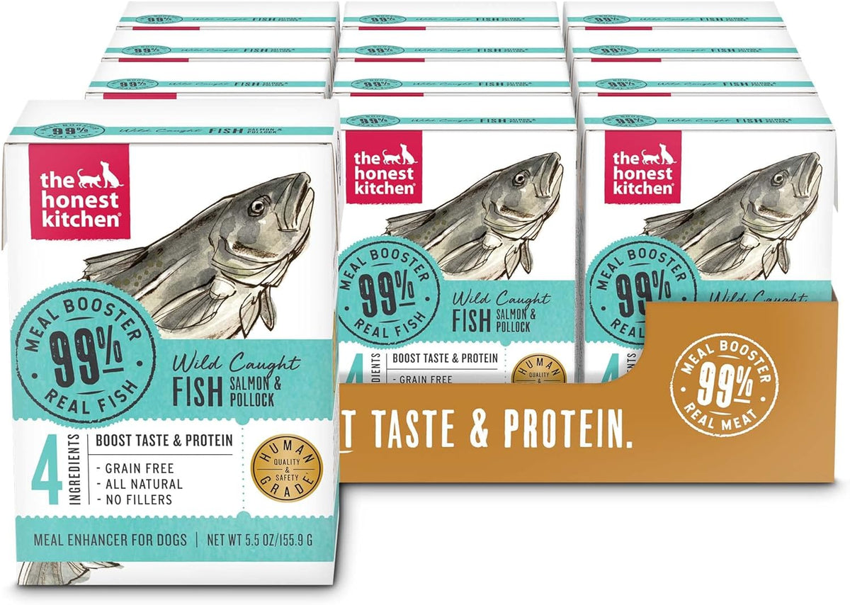 The Honest Kitchen Meal Booster 99% Salmon &amp; Pollock Dog Meal Topper