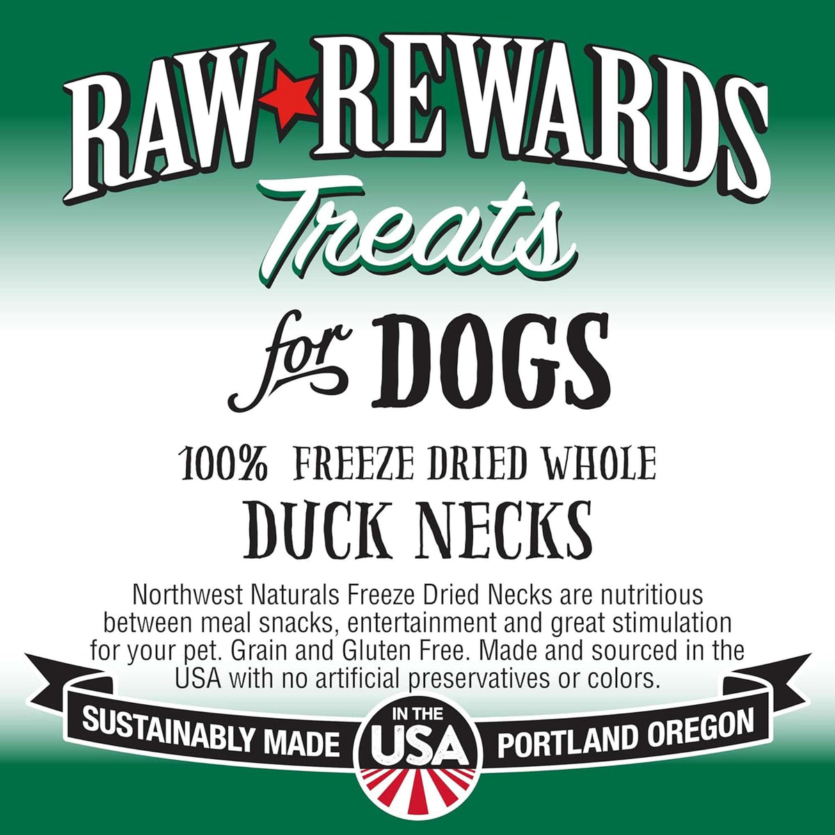Northwest Naturals Raw Rewards Freeze-Dried Duck Necks Dog &amp; Cat Treats