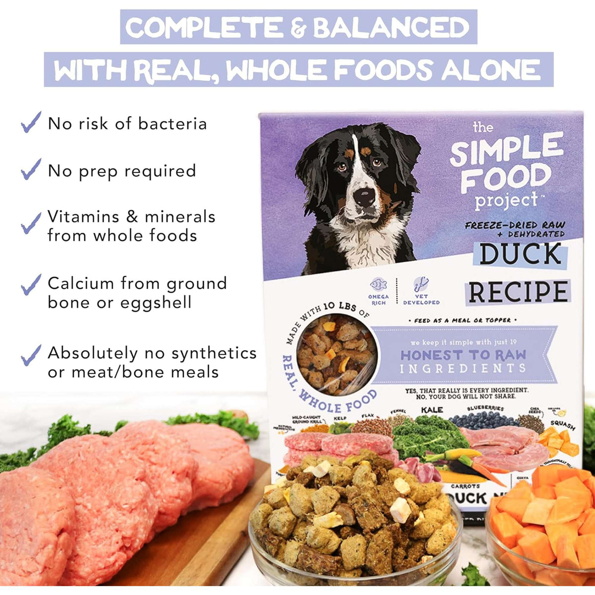 The Simple Food Project Duck Freeze-Dried Dog Food