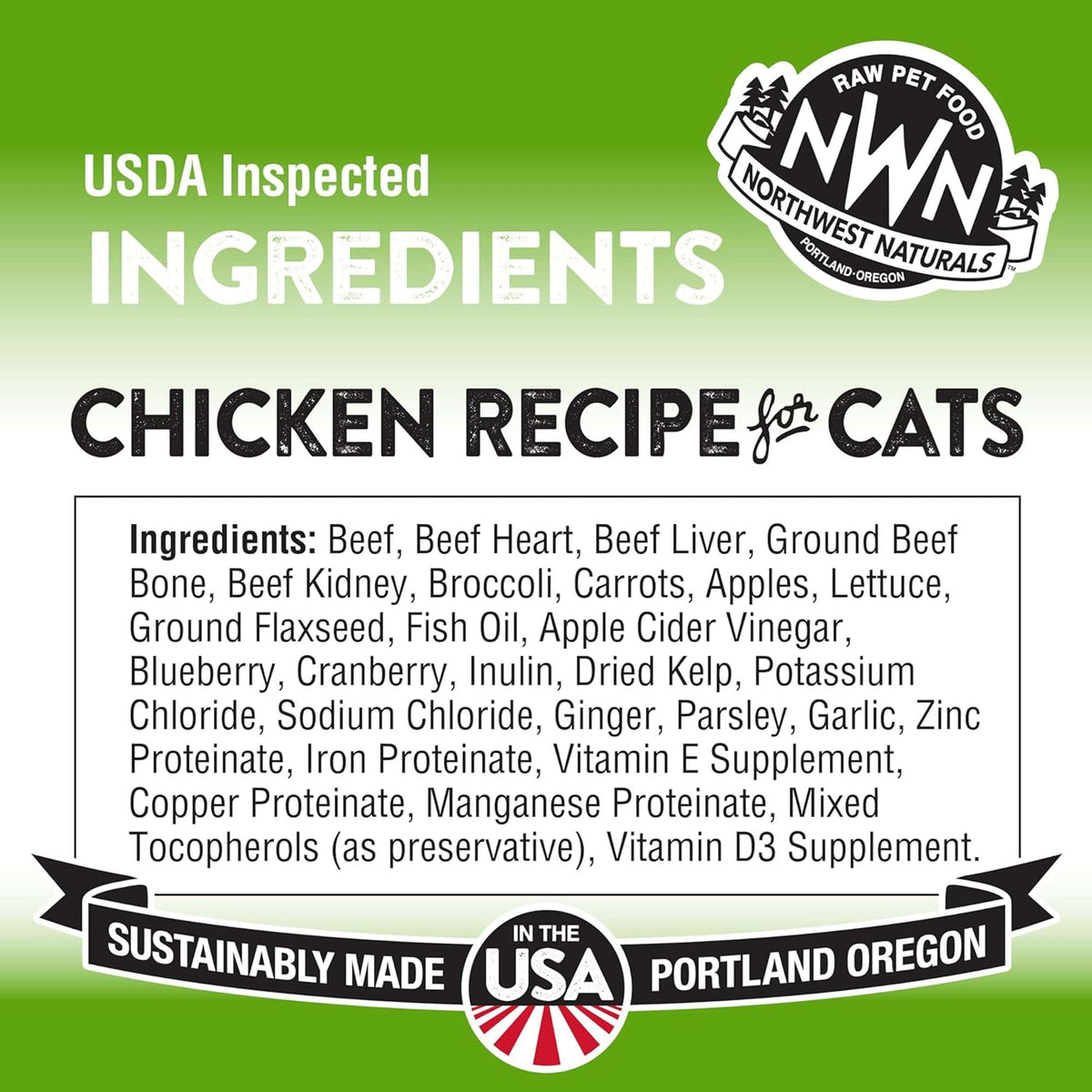 Northwest Naturals Freeze-Dried Raw Chicken Cat Food