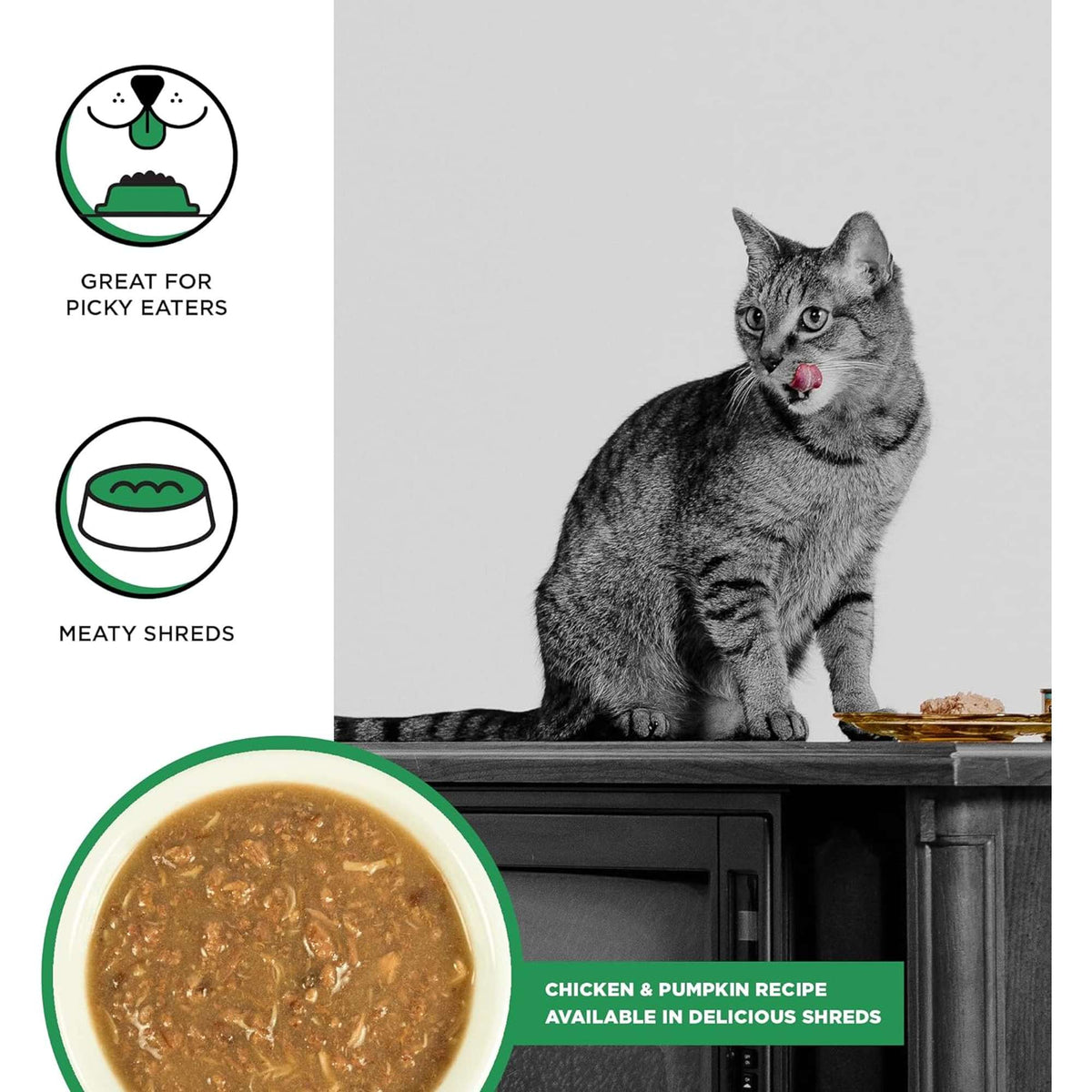 Bixbi Rawbble Shredded Grain Free Chicken &amp; Pumpkin Canned Cat Food