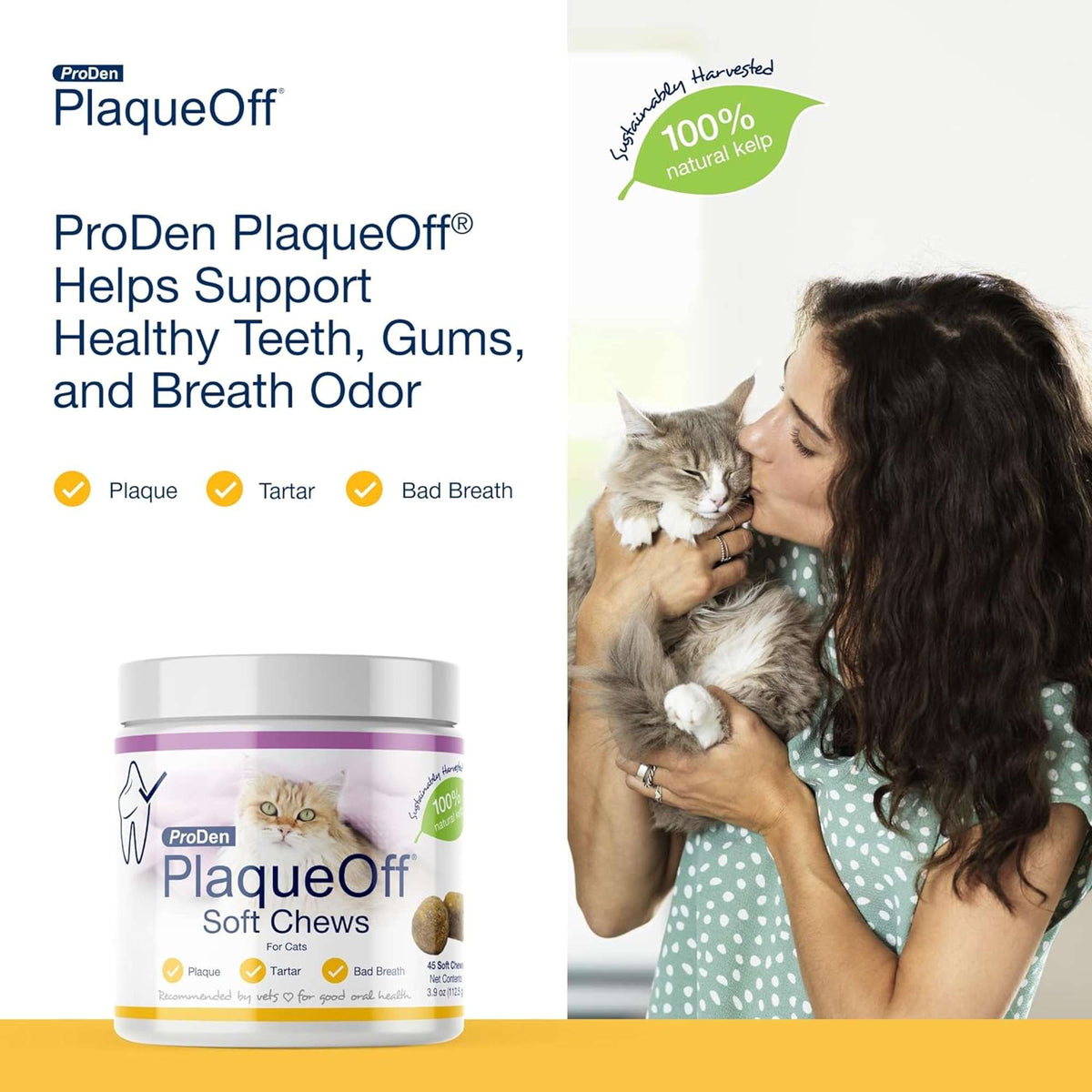 ProDen PlaqueOff Oral Care Soft Chews for Cat