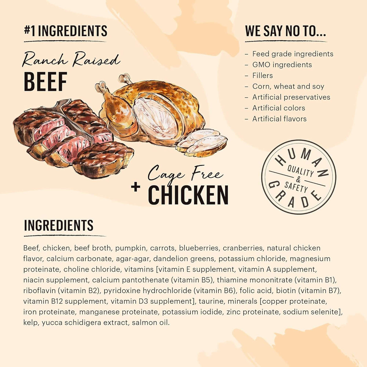 The Honest Kitchen Câté Grain Free Beef &amp; Chicken Cat Food