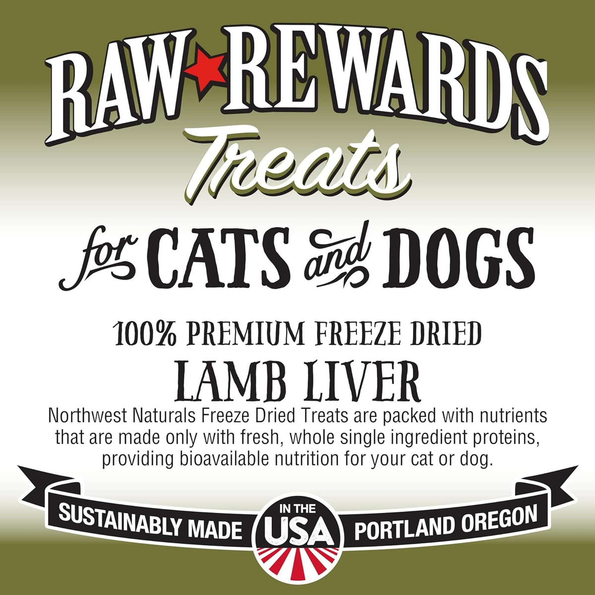 Northwest Naturals Raw Rewards Freeze-Dried Lamb Liver Dog &amp; Cat Treats