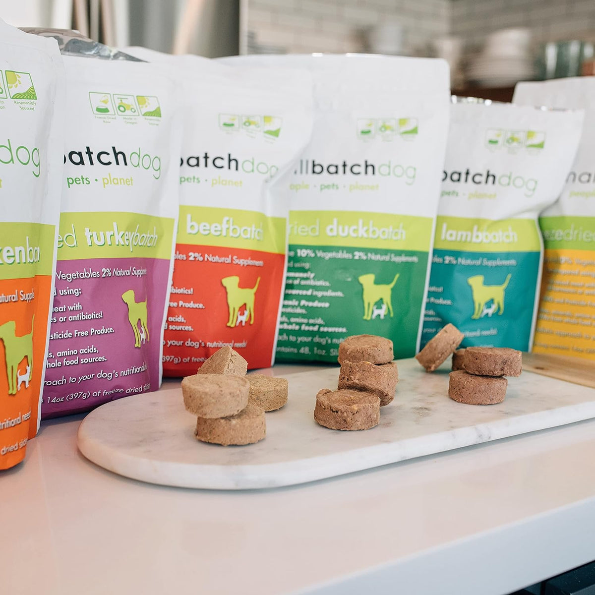 Small Batch Freeze-Dried Raw Beef Sliders Dog Food