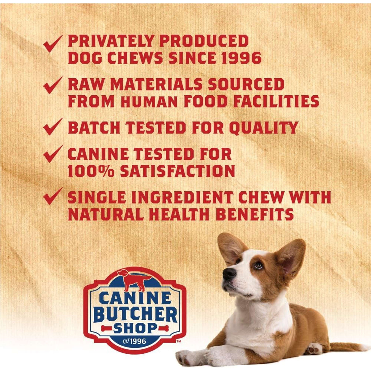 Canine Butcher Shop Grass-Fed Beef Trachea Dog Chew