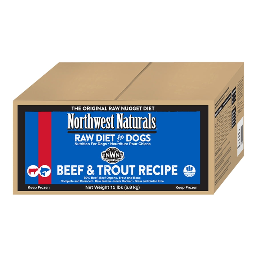 Northwest Naturals Frozen Raw Beef &amp; Trout Dog Food