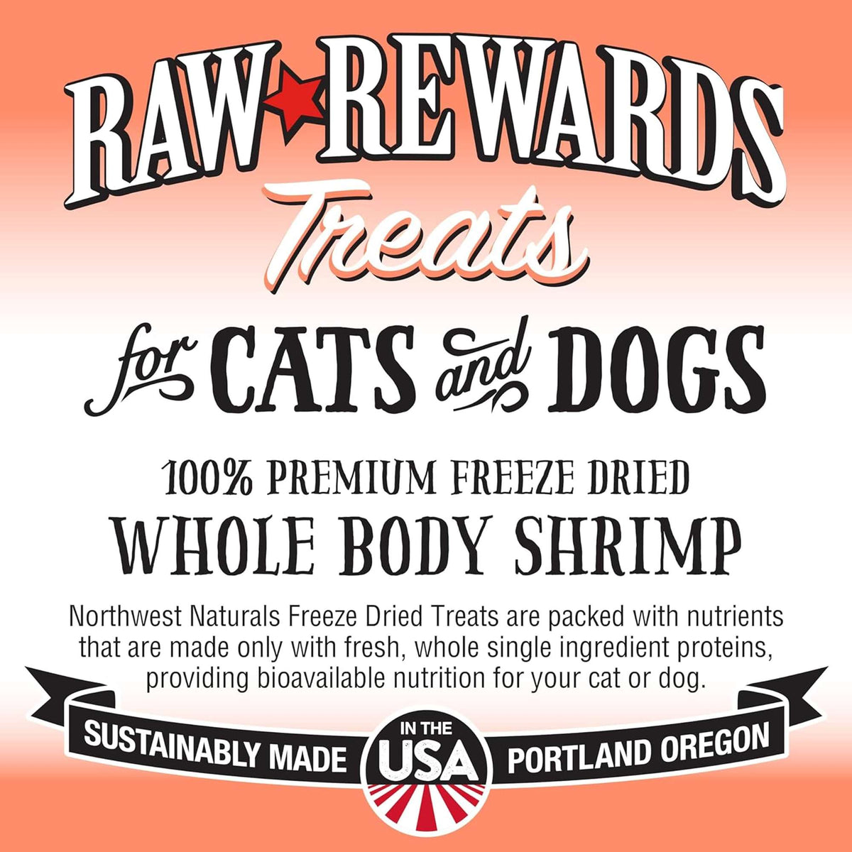 Northwest Naturals Raw Rewards Freeze-Dried Shrimp Dog &amp; Cat Treats
