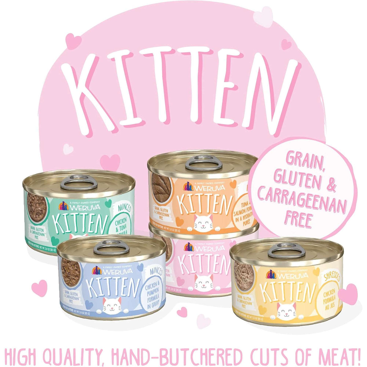 Weruva Kitten Paté Chicken Breast in Pruée Canned Kitten Food