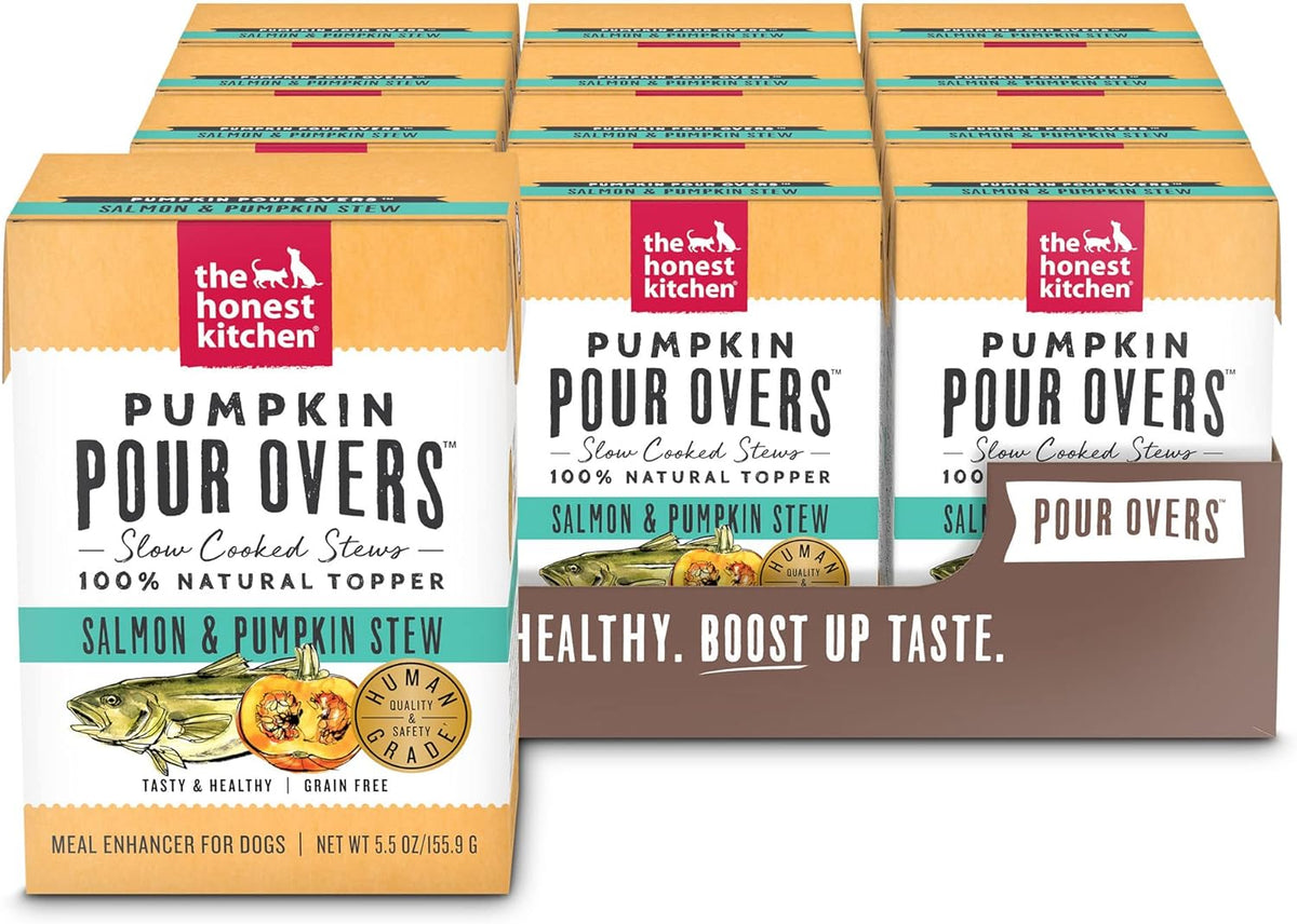 The Honest Kitchen Pumpkin Pour Overs Salmon &amp; Pumpkin Dog Meal Topper