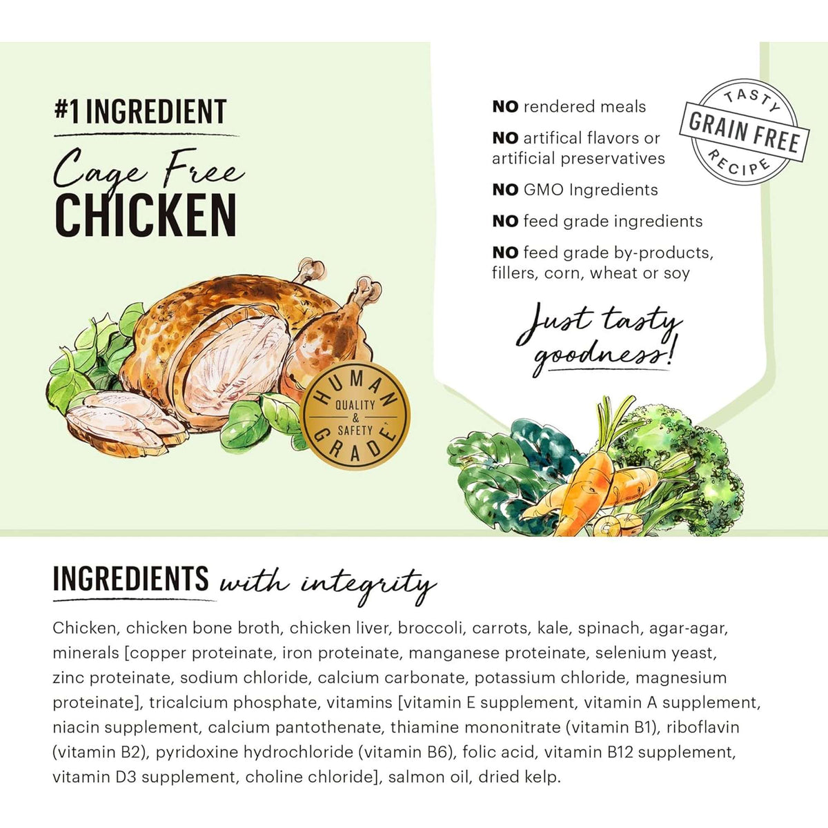 The Honest Kitchen Butcher Block Pâté Chicken &amp; Super Green Dog Food