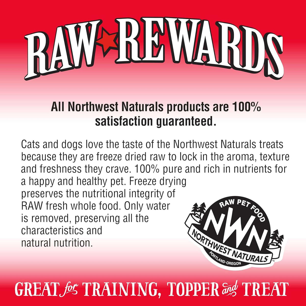 Northwest Naturals Raw Rewards Freeze-Dried Beef Hearts Dog &amp; Cat Treats