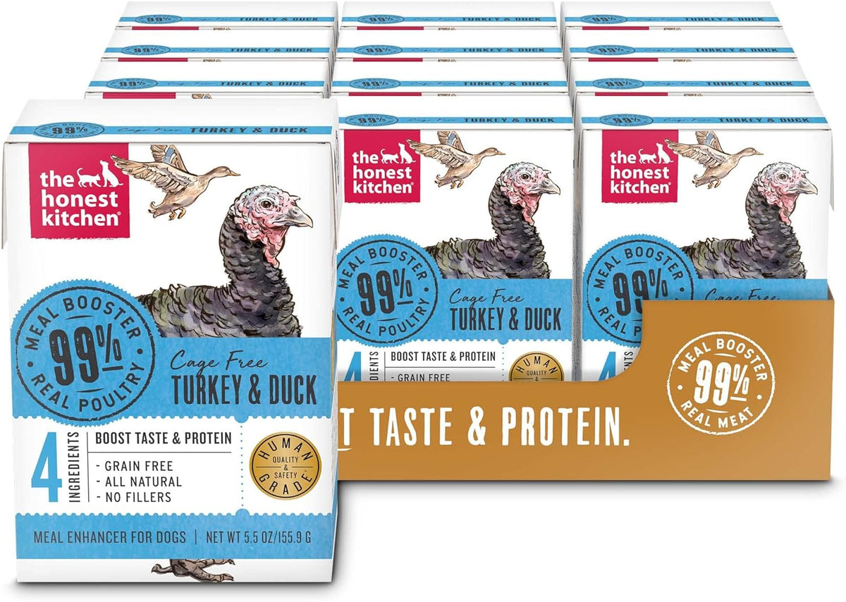 The Honest Kitchen Meal Booster 99% Turkey &amp; Duck Dog Meal Topper