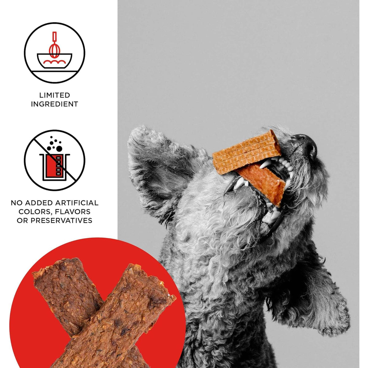 Bixbi Dog Beef Lung Jerky Dog Treats