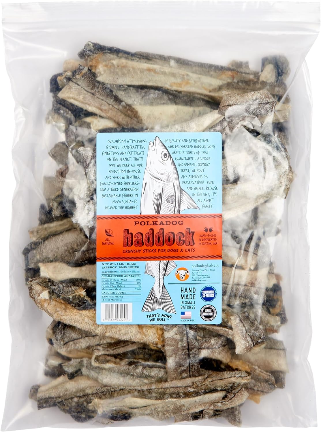 Polkadog Bakery Haddock Crunchy Sticks Dog &amp; Cat Treats