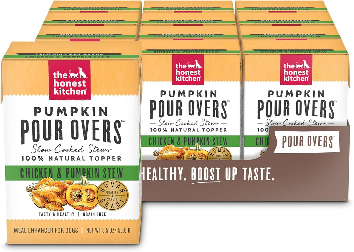 The Honest Kitchen Pumpkin Pour Overs Chicken &amp; Pumpkin Stew Dog Meal Topper