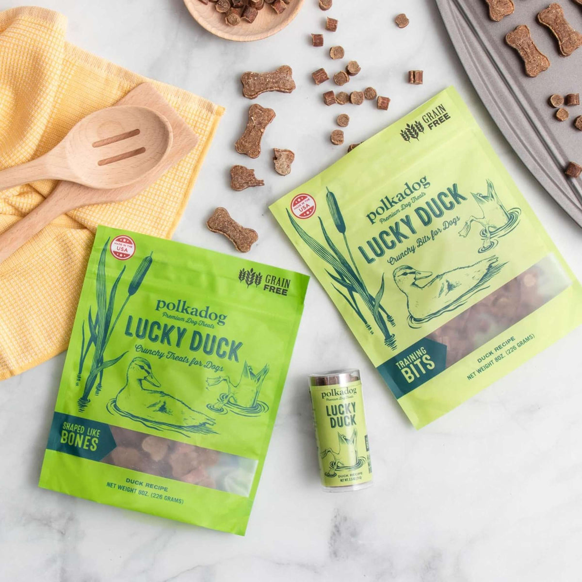 Polkadog Bakery Lucky Duck Crunchy Dog Treats